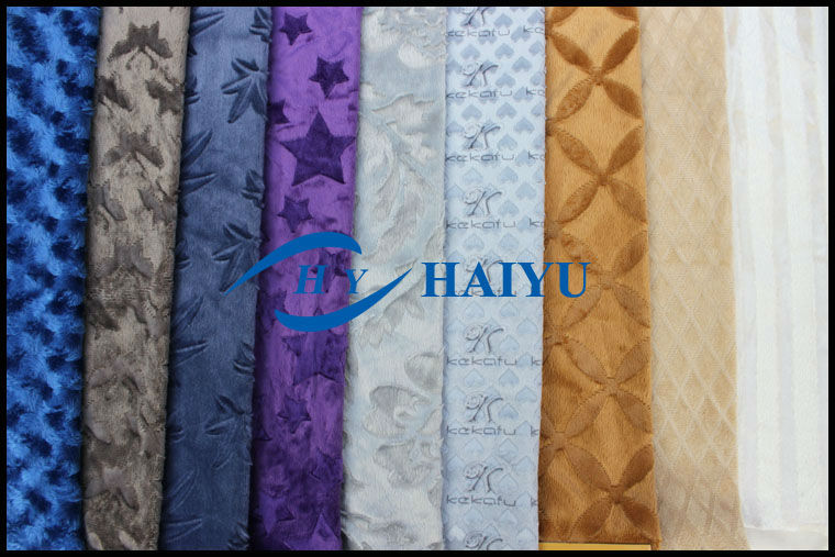 Anti - Slip Textile Upholstery Fabrics Bright Velvet Fabric 2mm~3mm Pile