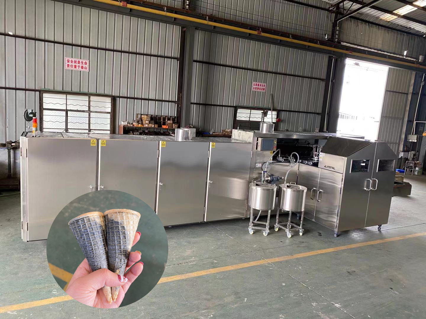 Two Color 135mm 7kg/H Sugar Cone Making Machine