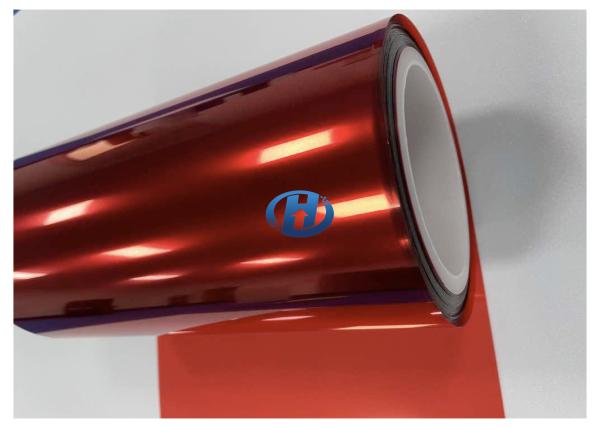 20 μm Polyester Release Film Red PET Reflective Film For Reflective Traffic