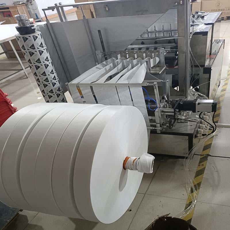Fully Servo Control 6 Lanes Cotton Swab Packaging Machine 4 Side Pack
