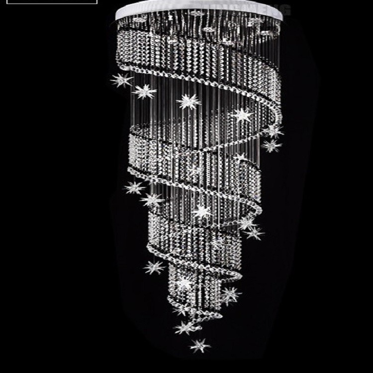 D50cm*H150cm Luxury Bead Curtains Crystal Pendant Light