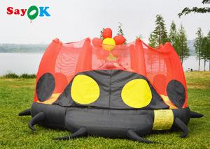 China Waterproof Inflatable Bounce House Children Bouncer Cartoon Ladybug Jumping Bed Slide on sale