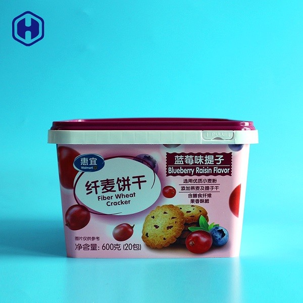 Strong Plastic PP Square Food Grade Buckets 100OZ 3000ML With Lids