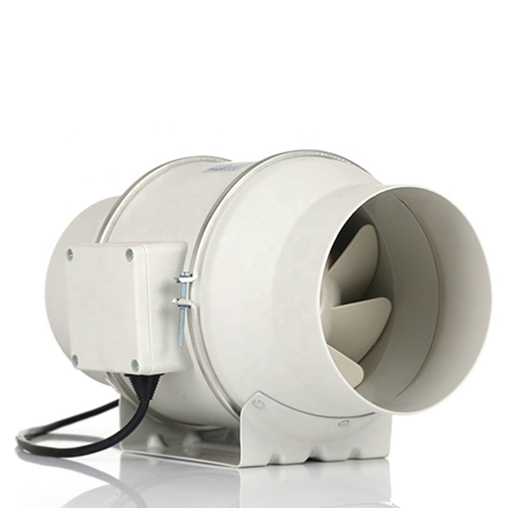 Customized Logo high Speed Low Noise EC Exhaust Fan For 23-65 Square Meters White