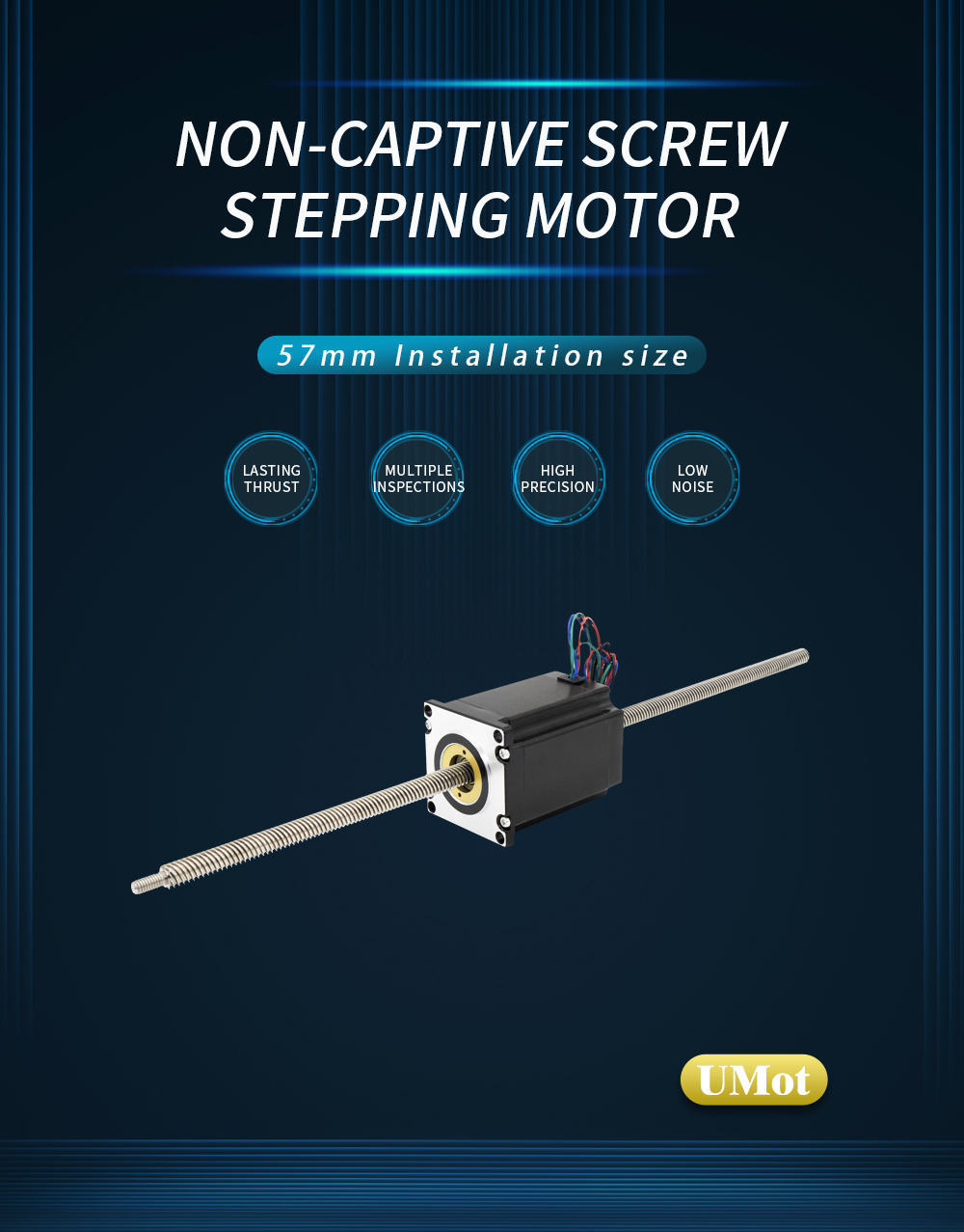 Non Captive Linear Lead Actuator Ball Screw Stepper Motor for Automated Production Line