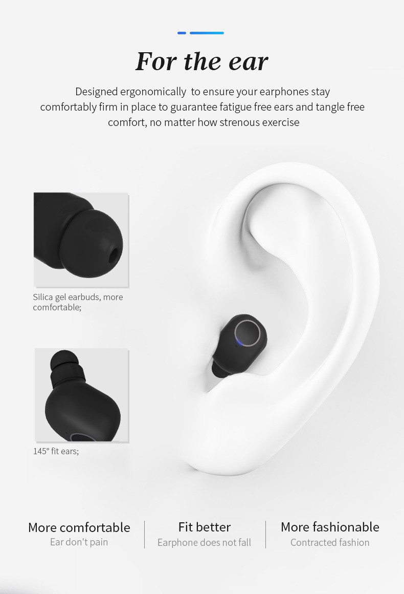 New Mini V5.0 EDR Tws Bluetooths Earbuds Earphone Wireless Headphone TWS Earbuds Wireless Headset