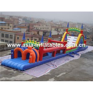  Children Park Amusement Games, Inflatable Pretty Clolred Obstacle Challenges Manufactures