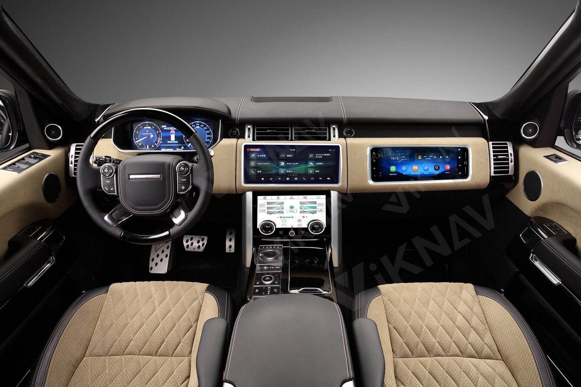 Range Rover vogue L405 car radio touch AC screen GPS Navigation DVD Multimedia player carplay stereo AC Panel