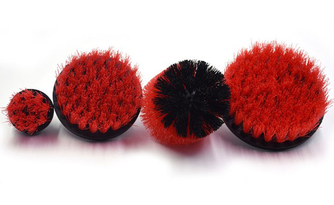 Tyre Rim Drill Scrub Brush Floor Carpet Cleaning Various Color Easily Install