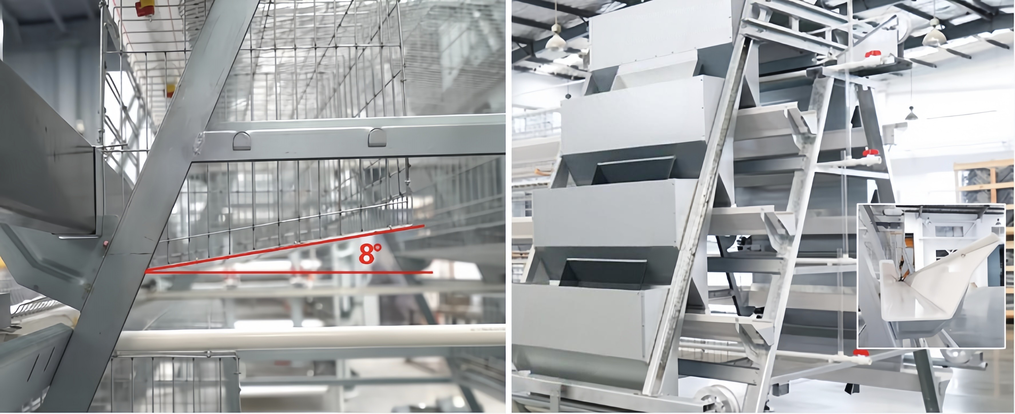 Poultry Farm Equipment A Type Battery Broiler Chicken Cage For Small Farm
