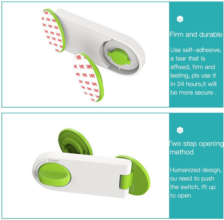 Rotatable Child Safety Locks For Sliding Window Drawer Cupboard Box Or Fridge Cabinet Door