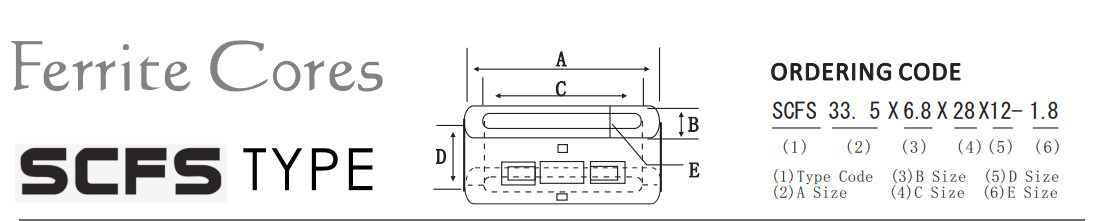 SCFS TYPE Nizn Flat Ferrite Ring Magnet For Noise Reduction Rohs Reach