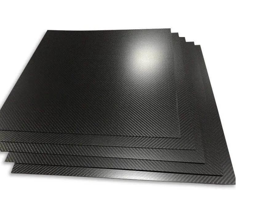 Different thickness Carbon Fiber Sheet 3K Plain Impact Resistant glossy or matte CNC cut piece