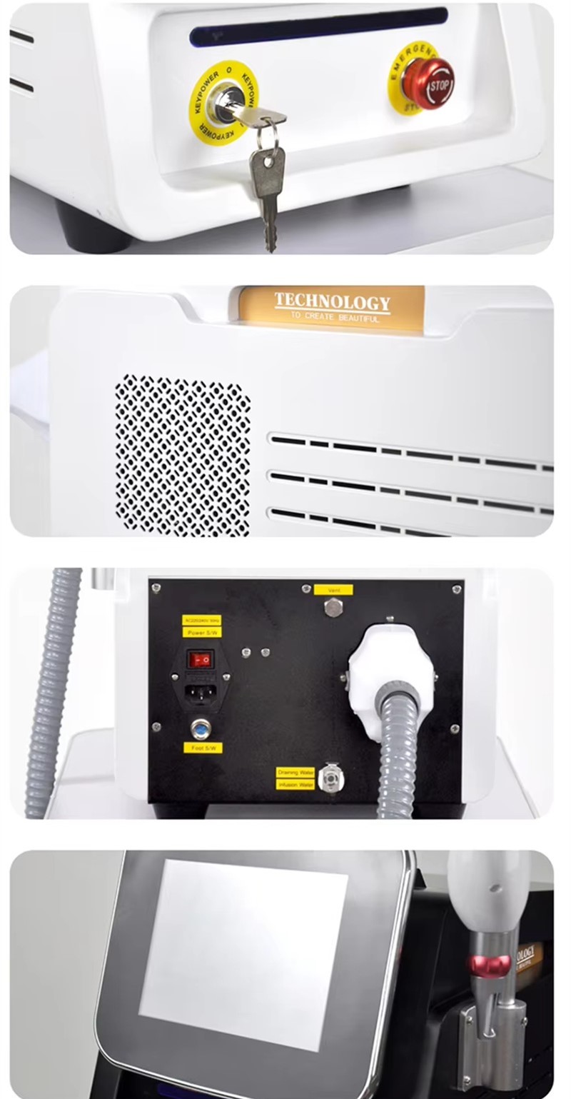 Portable 3 Wavelength Picosecond Nd Yag Laser For Pigment Removal Tattoo Removal