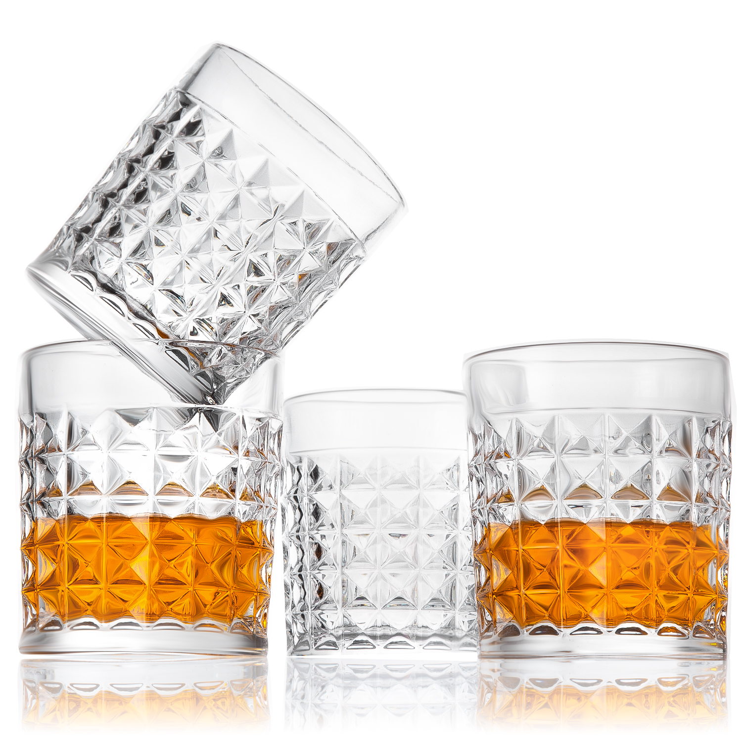 Customized Luxury Fashioned High Quality Lead Free Crystal whiskey drinking Glasses Set Whiskey Gift