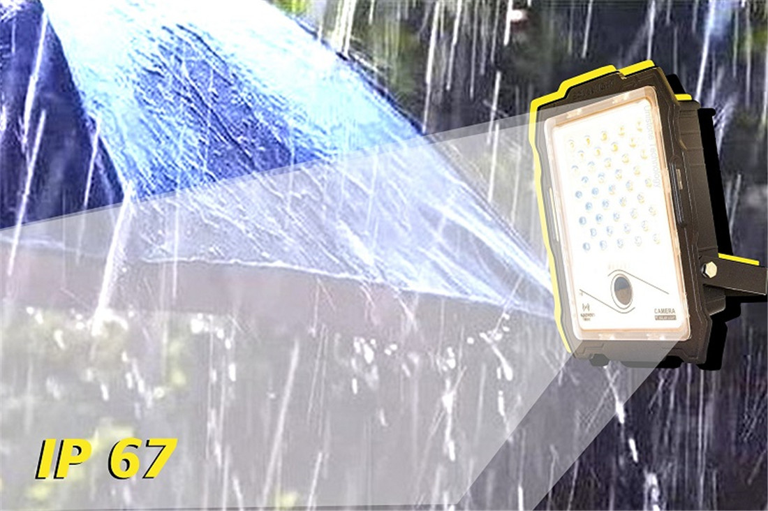 Unistone 400W Wireless Solar Light 2MP Wi-Fi Camera
