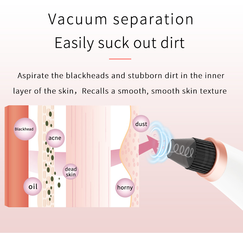Pimple Skin Treatment Blackhead Remover Machine Pore Vacuum Cleaner Rechargeable