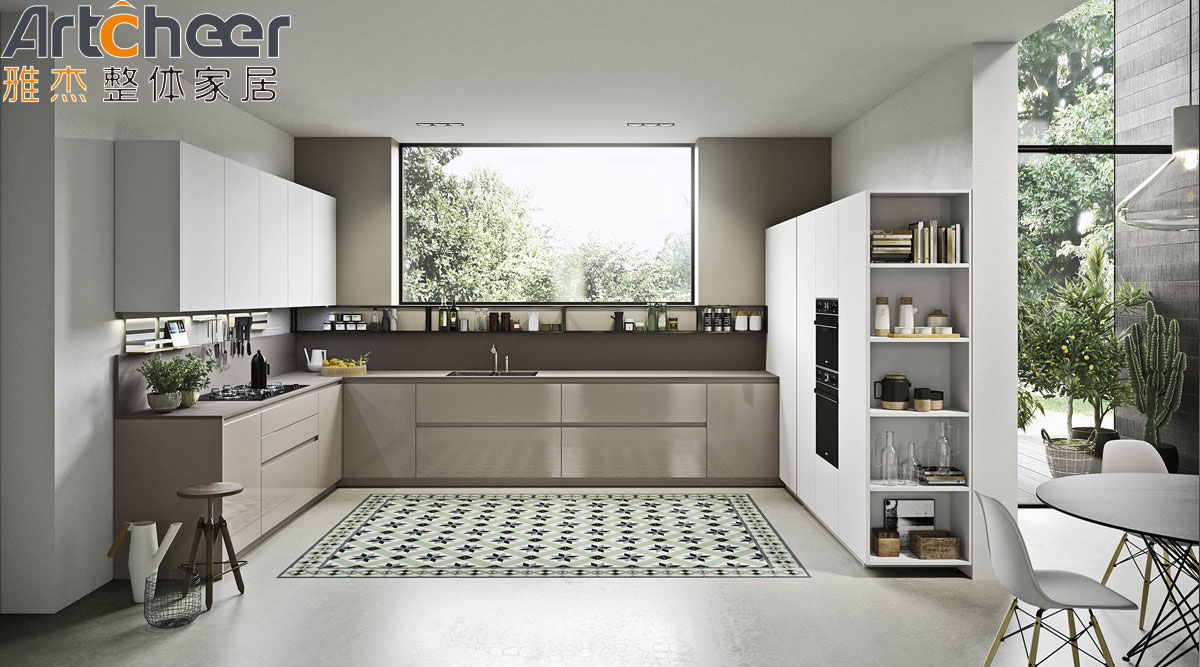 High End Melamine Board Kitchen Cabinet for Industrial Import Hotel and Apartment