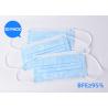 Buy cheap Block Coronavirus 3 Ply Disposable Face Mask Aseptic Melt Blown Cloth Blue Mask from wholesalers