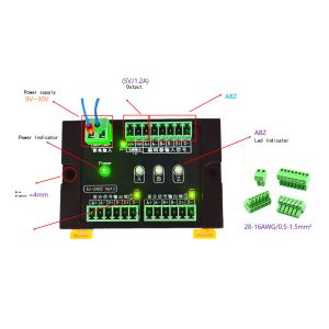 1 In 2 Out Servo Encoder Pulse Signal Splitter Distributor 5V TTL / RS422