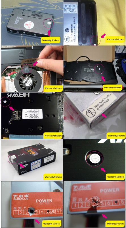 Special Broken Ultra Tamper Proof Stickers , Irremovable Security Seal Stickers