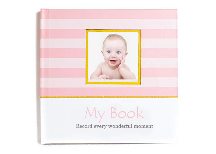 Shower Gift Baby Keepsake Box First Year Memory Book For Baby Boys / Girls