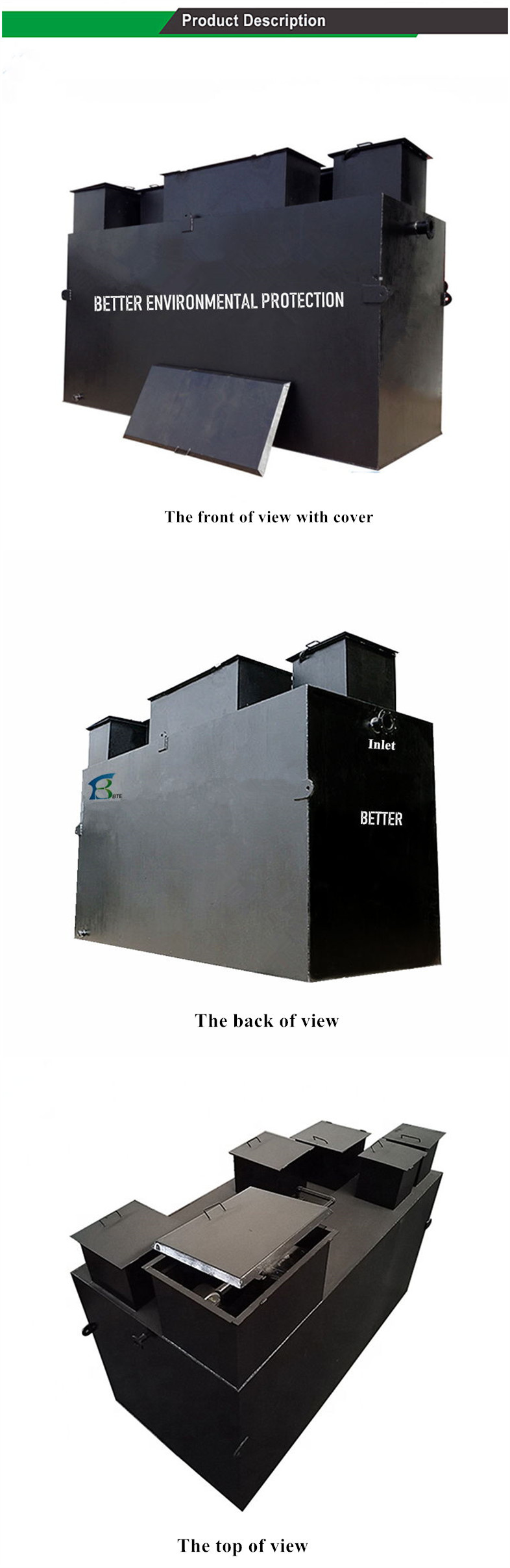 0.5-30 t/hour Capacity Domestic Wastewater Treatment Equipment with Automatic Operation