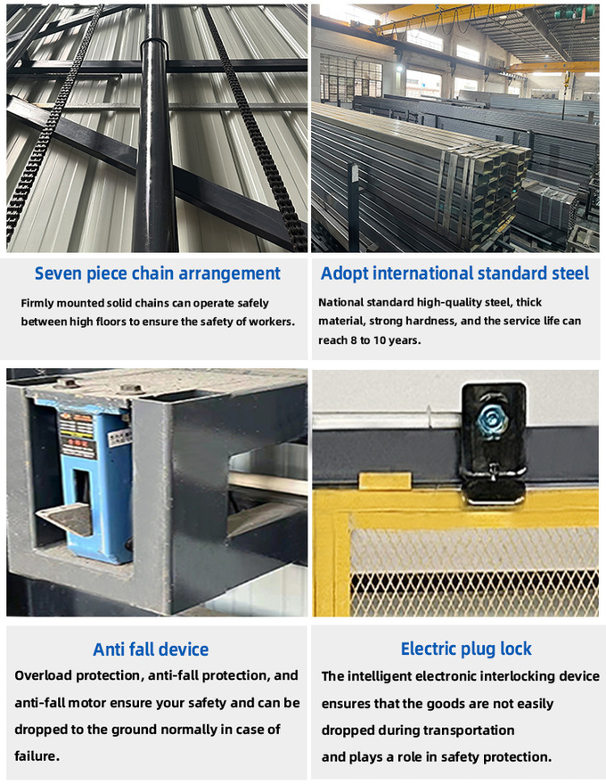 6m Warehouse Elevator Lift 20000kgs Warehouse Goods Lift Self Customizing 2