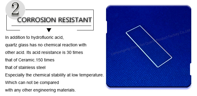 High Purity Fused Quartz Plate Excellent Light Transmission Anti Chemistry Attack