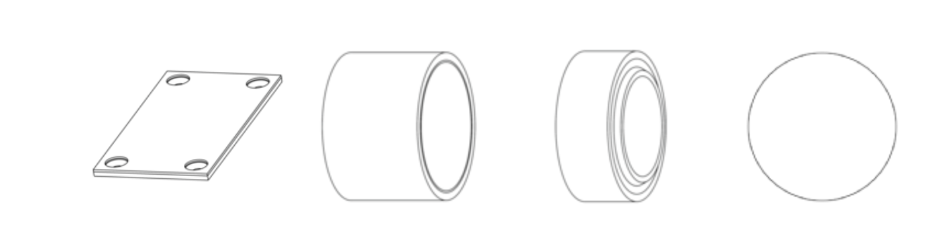 Steel Based Bronze Graphite Deva Bimetal Bushing Bearing PTF-1 0