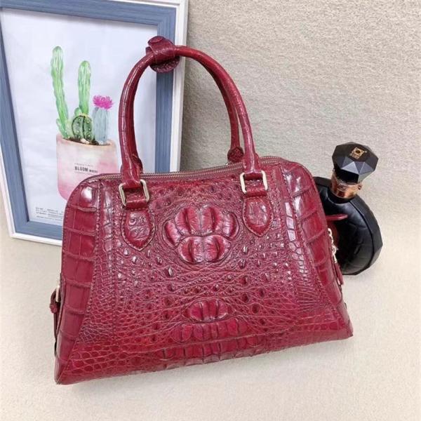Exotic Genuine Crocodile Skin Women Shell Purse Authentic Alligator Leather Lady