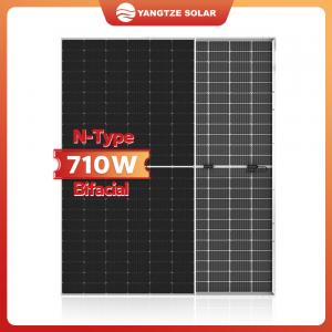 China 710w Rooftop Bifacial Perc Solar Panels System N Type Commercial on sale