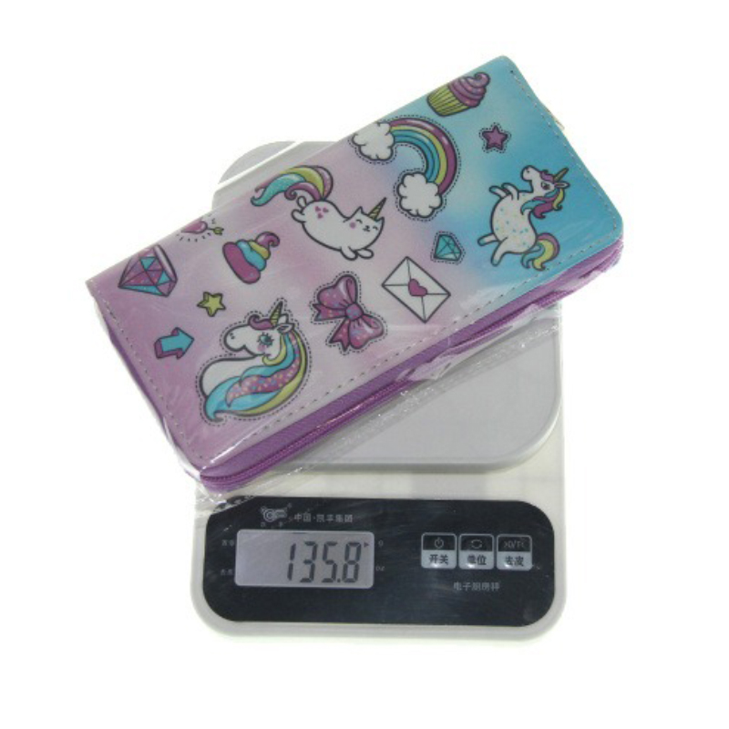 Customized Slim Floral Print PU Leather Credit Card Holder with Customized Color Design
