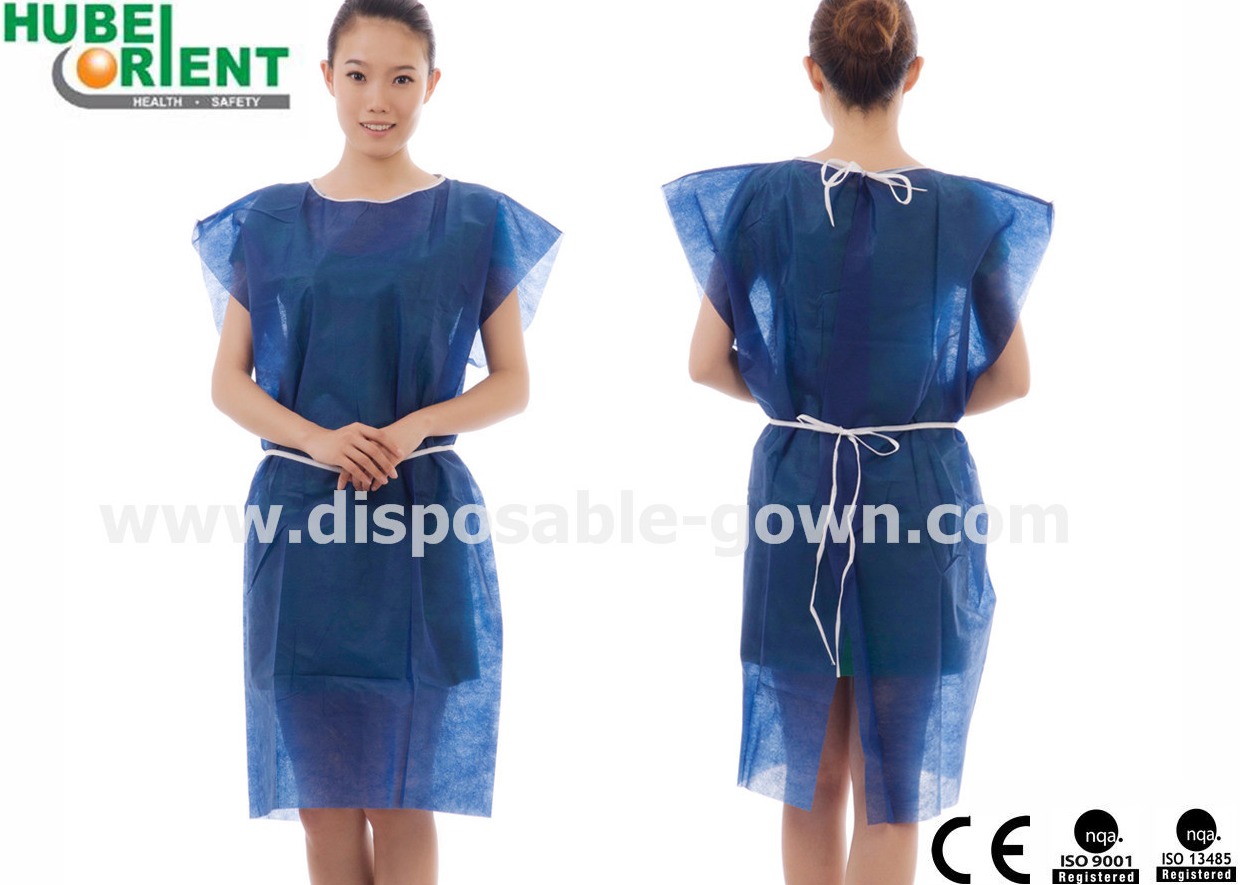 45G/M2 Nonwoven Disposable Isolation Gowns Without Sleeves