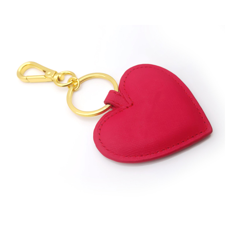 Innovative Personalized Keychain Gifts Leather Heart Shape Key Ring