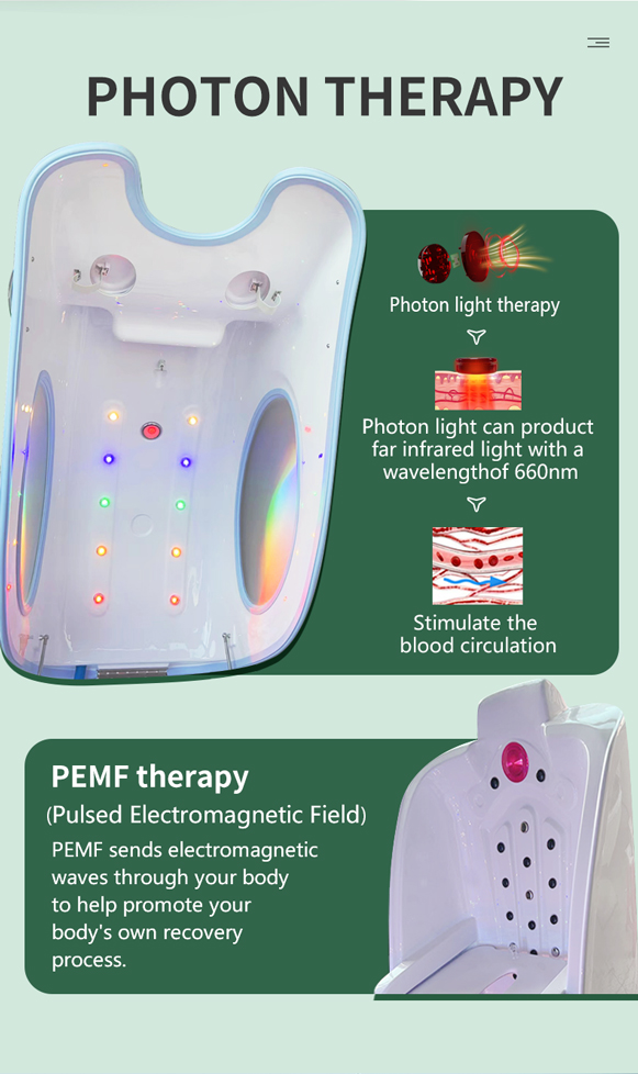 Steam Far Infrared Sauna Capsule PEMF Ozone Spa Capsule For Whole Body And Health