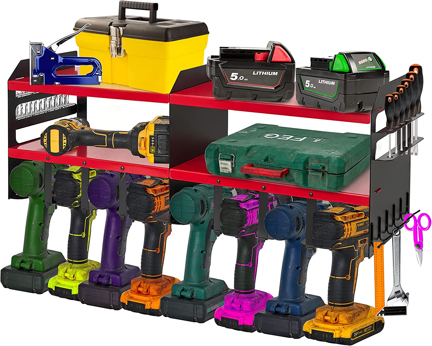 power tool organizer manager storage rack box for workshop