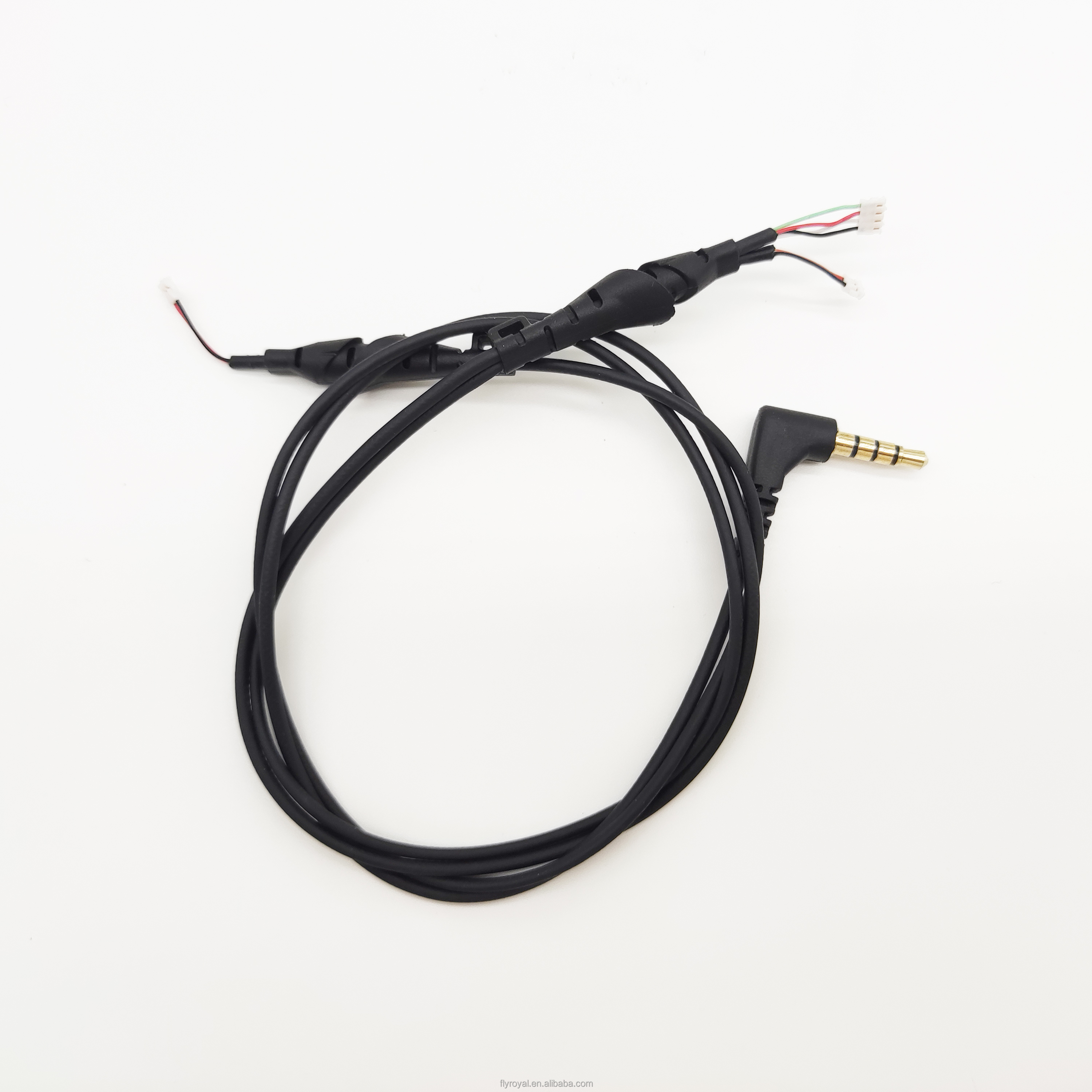Male 3.5mm Jack Audio Stereo Cable Custom 90 Degree Right Angle Elbow