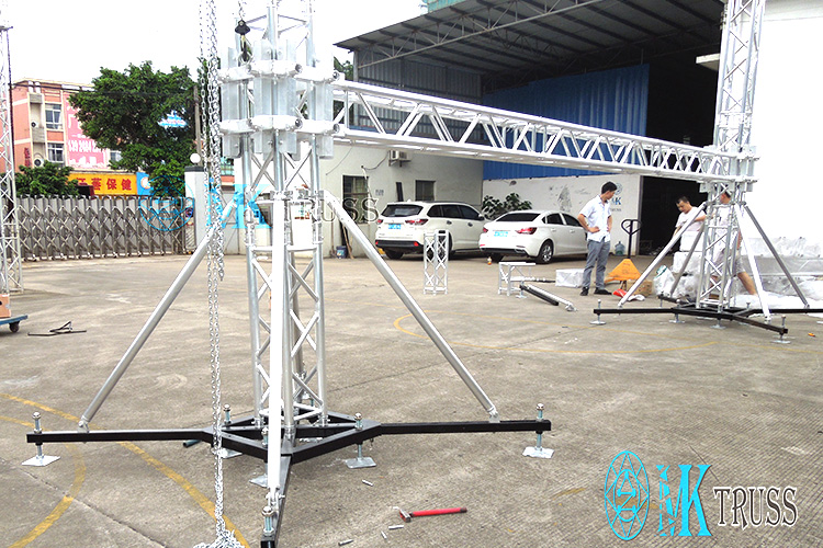 Sturdy Spigoted Ground Support Truss System for Lift Truss DJ Pro Sound and Lighting