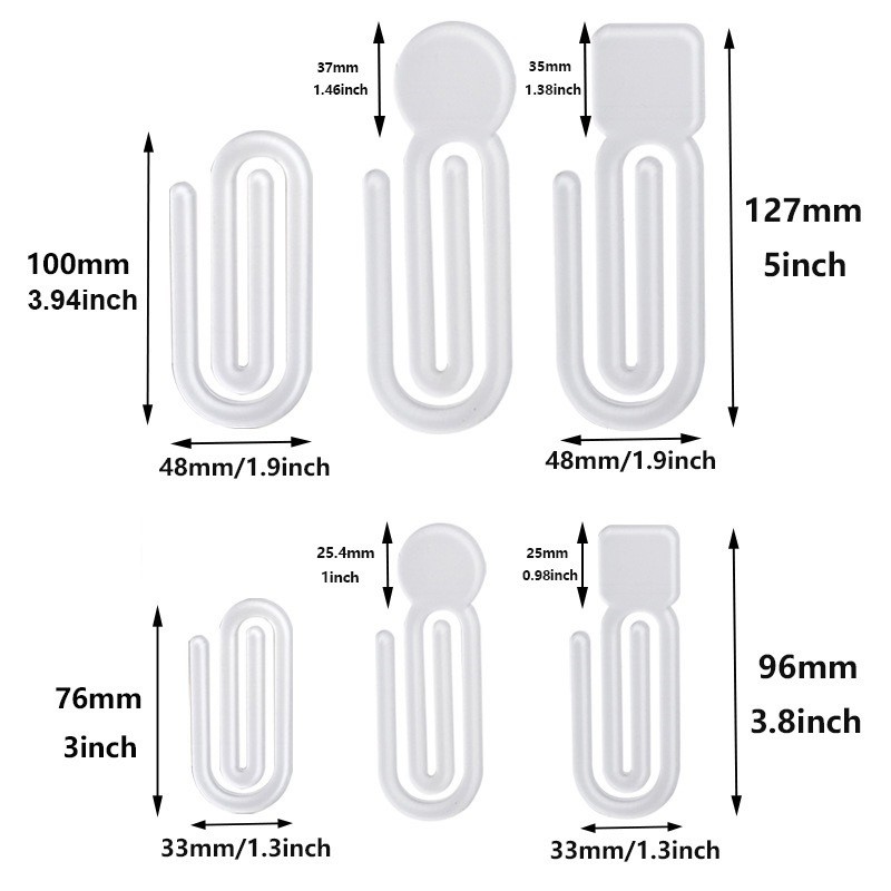 Blank Printable Sublimation Acrylic Paper Clip For Photos Printing