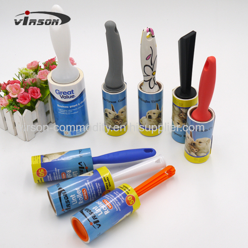 Toprank Custom Plastic Washable Clothes Cleaning Lint Roller Travel Industrial -40sheets