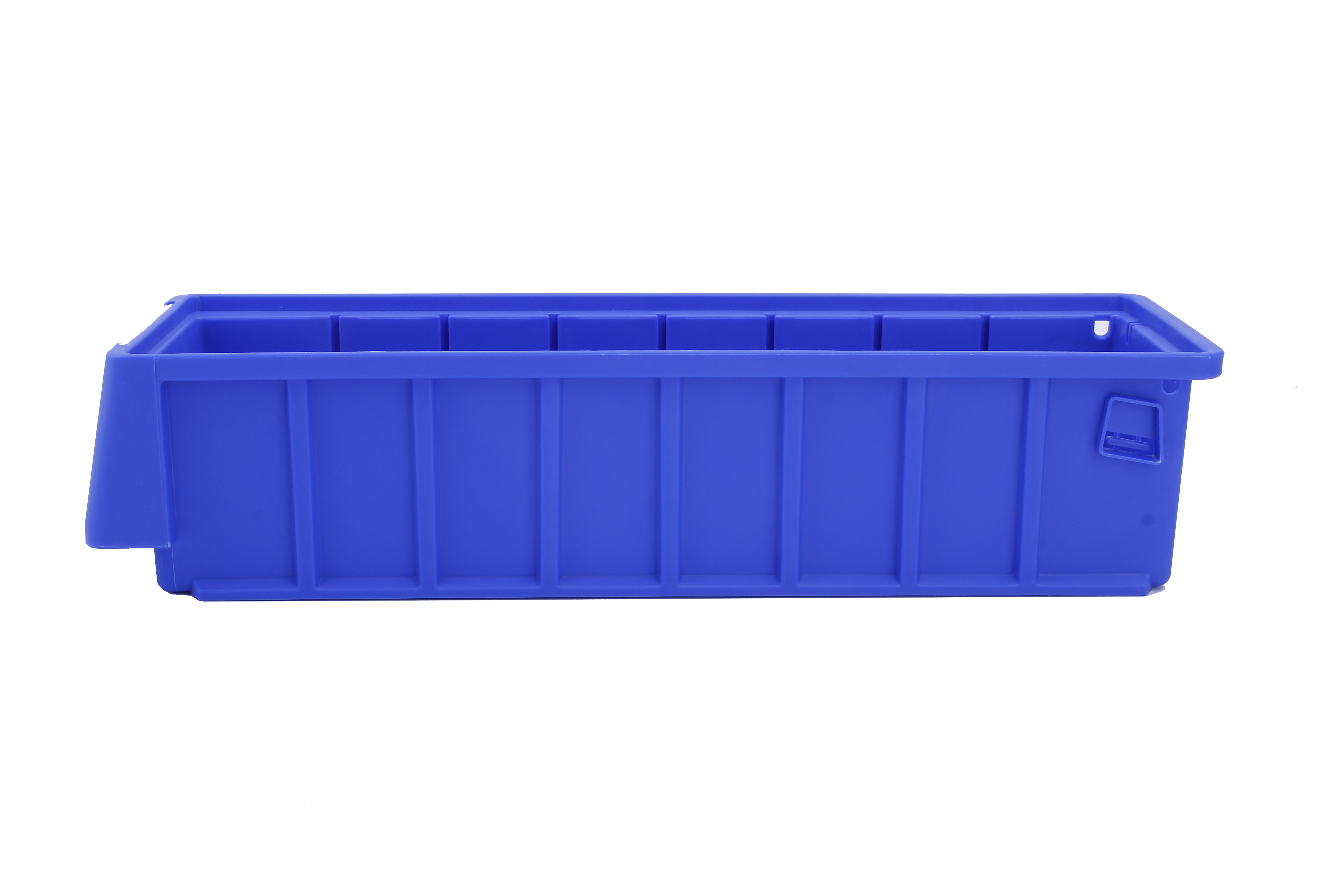Customized Logo Stackable Plastic Shelf Bin Storage Crate with Dividers Solid Box
