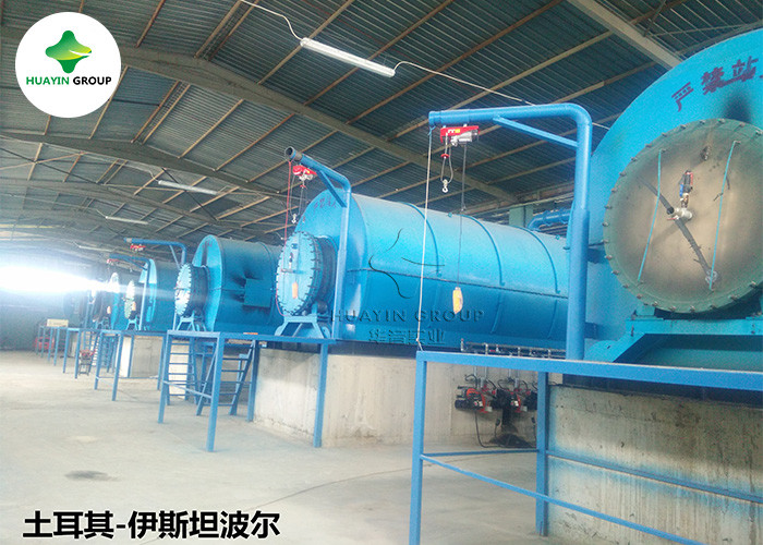 10T Waste Tyre Pyrolysis Plant Tyre Recycling Machine To Fuel Oil