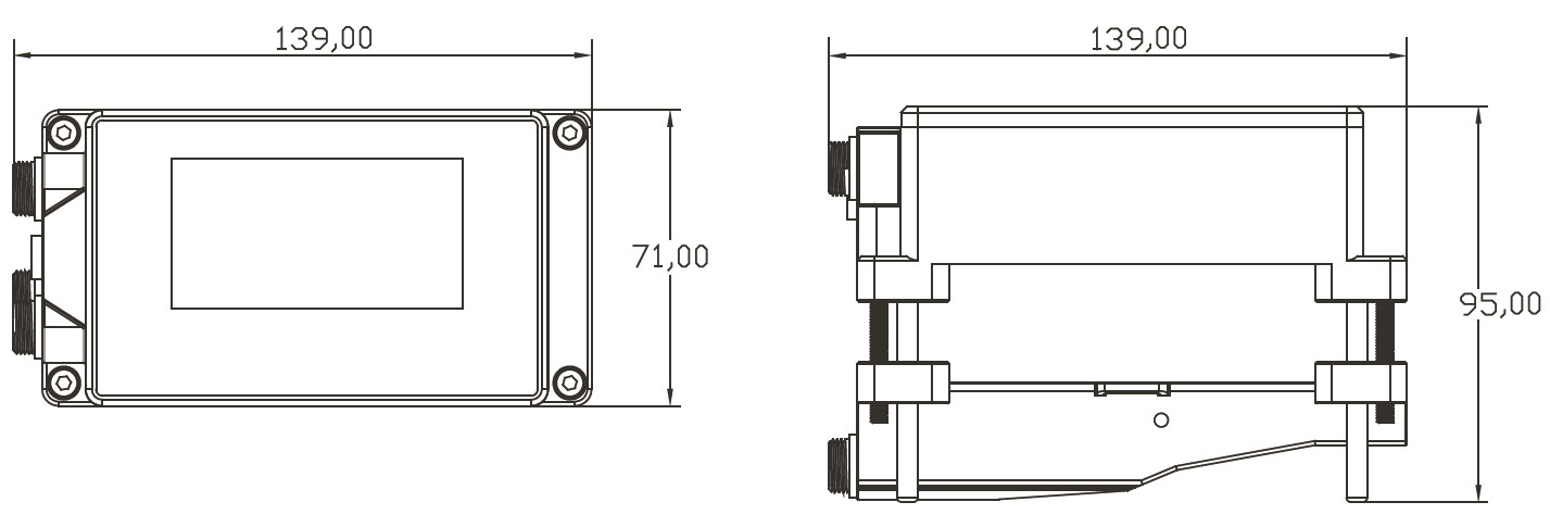 Modbus RS485 Communication Ultrasonic Flow Meter for Water or Other Liquid Medium