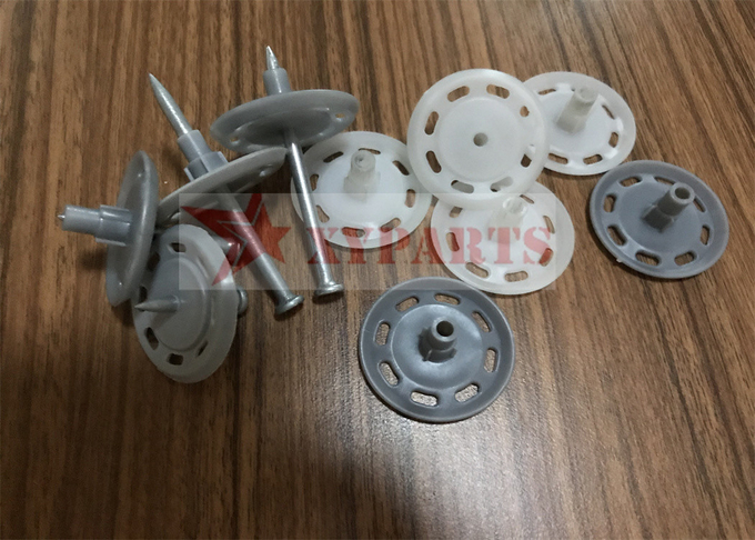 35mm Plastic Insulation Washers With Drive Metal Nails For Concrete Board Fixing 3