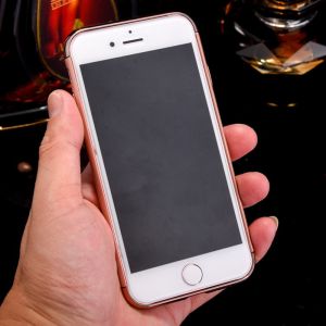 3 in 1 Hard PC Plating Border Solid Color Back Cover Cell Phone Case For iPhone