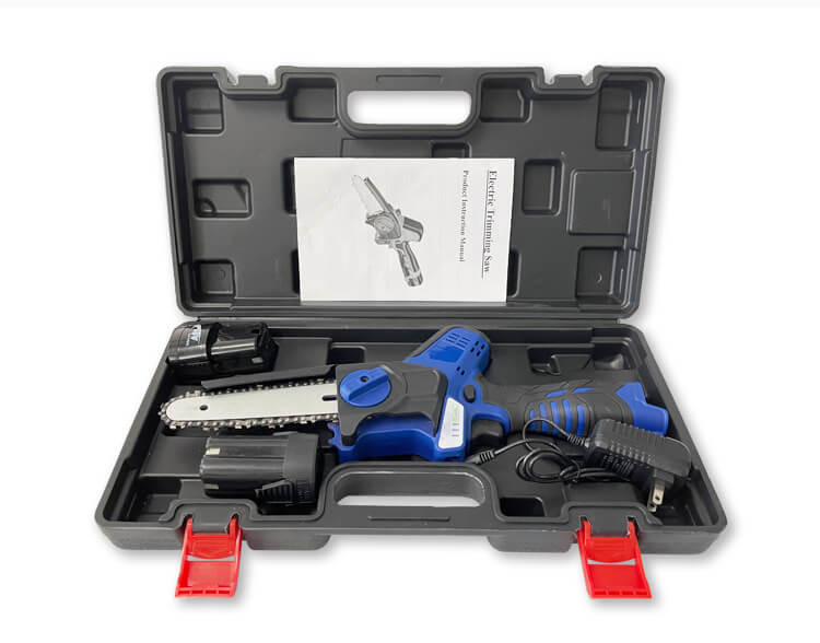 Electric Handheld Battery Mini Chainsaw 6 Inches Cordless Power Chain Saws Wood