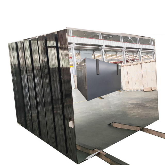 Dance Studio Floor Bedroom Decoration Wall Mirror Aluminium Alloy Frame Glass Mirror