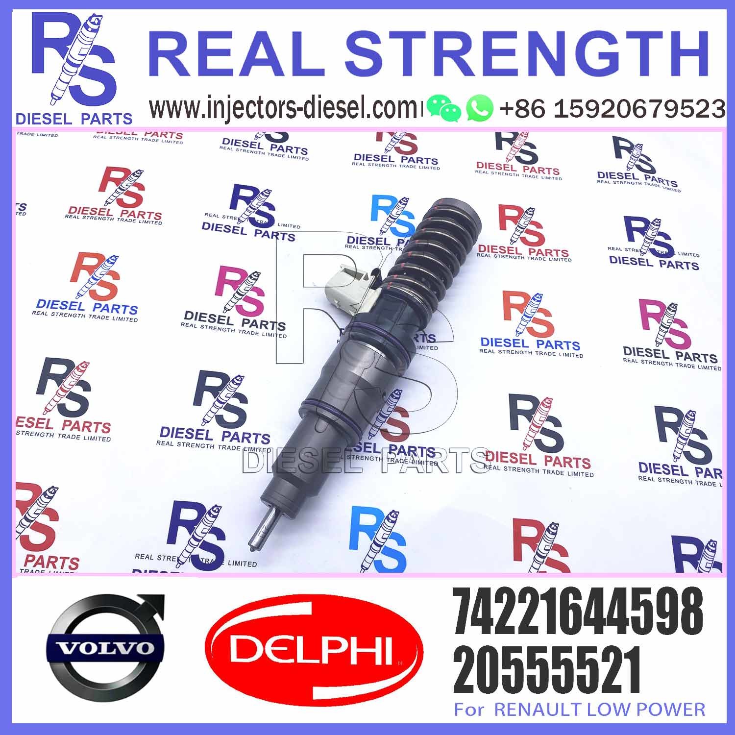 Factory Direct Sale Diesel Fuel Injector 21582096 7421028880 74221644598 BEBE4D35002 For RENAULT 11LTR EURO3 HI