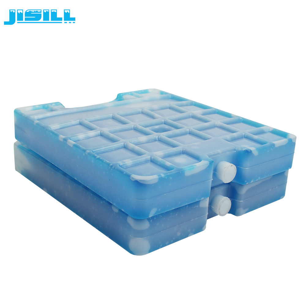 HDPE Large Reusable Cooler Ice Packs blue Gel Ice Block Food With Handle